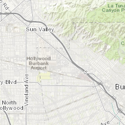 La Tuna Canyon Fire Map