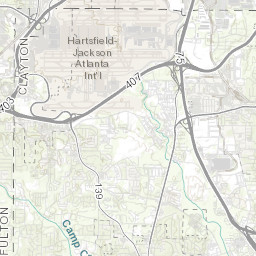 アトランタの大気汚染 現在の大気汚染地図