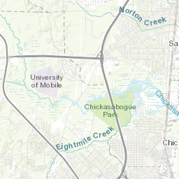 モービルの大気汚染 現在の大気汚染地図