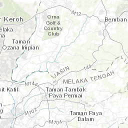 peta melaka tengah