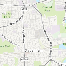 Dagenham Heathway Underground Station In Dagenham England