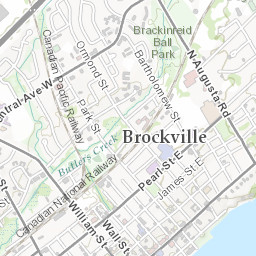Map Of Brockville Streets Cycle Brockville