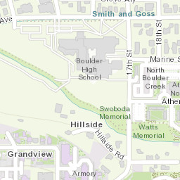Nyilvános gyümölcsfák Boulder megyei térkép