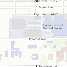 Mapa Topografico Da Banner Baywood Medical Center Terreno Relevo