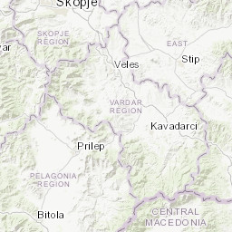 マケドニア旧ユーゴスラビア共和国の大気汚染 現在の大気汚染地図