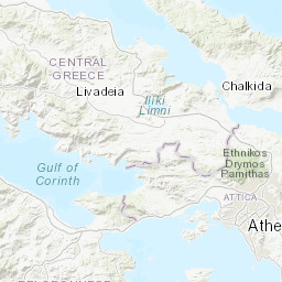 ギリシャ共和国の大気汚染 現在の大気汚染地図