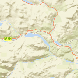 A835, Strathpeffer, Highland IV14, UK Street Map
