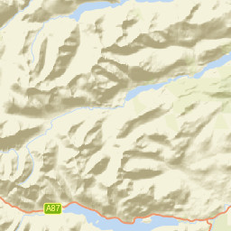 A87, Inverness, Highland IV63, UK Street Map