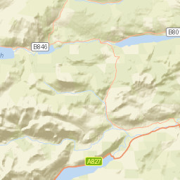 B846, Pitlochry, Perth and Kinross PH16, UK Street Map