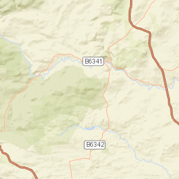 A697, Northumberland, UK Street Map