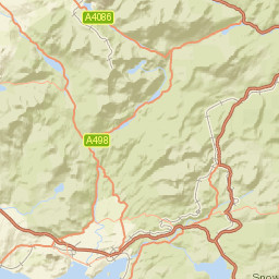 A470, Snowdonia National Park, Blaenau Ffestiniog Street Map