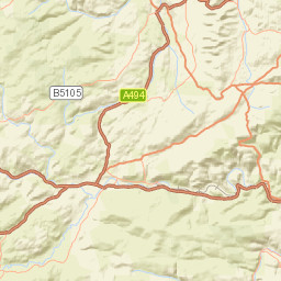 A5, Corwen, Conwy LL21, UK Street Map