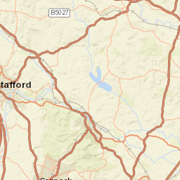 B5013, Rugeley, Staffordshire WS15, UK Street Map