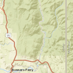 Bonners Ferry, ID 83805, USA Street Map
