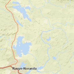 Trans-Canada Highway, Rouyn-Noranda Street Map