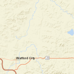 Theodore Roosevelt Expressway Watford City ND Street Map