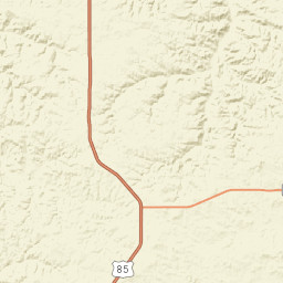 Theodore Roosevelt Expressway Grassy Butte ND Street Map
