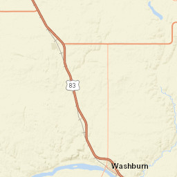 332-398 23rd Ave SW Washburn ND Street Map