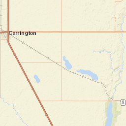 100-198 9th Avenue North Carrington ND Street Map