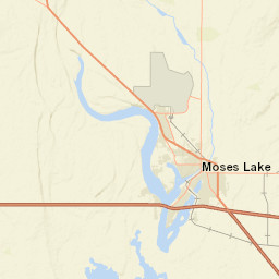 Interstate 90, Moses Lake, WA 98837, USA Street Map