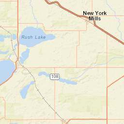36192-36562 MN-106 New York Mills Street Map