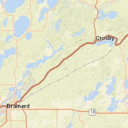 17001-17241 Highway 210, Ironton, MN  Street Map