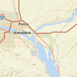 U.S. 395 Kennewick WA America Street Map