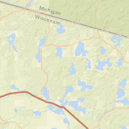 Manitowish Waters WI America Street Map