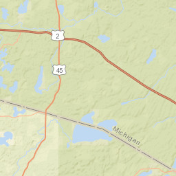 3322 Wisconsin River Road, Phelps, WI  Street Map