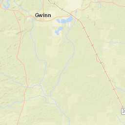County Highway 557, Cornell, MI 49818 Street Map