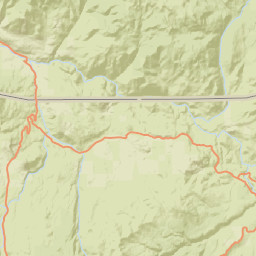 Grand Loop Road, Yellowstone National Park Street Map