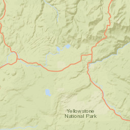 Yellowstone National Park Unnamed Road Yellowstone National P Street Map