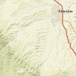 I-90 Sheridan WY 82801 America Street Map