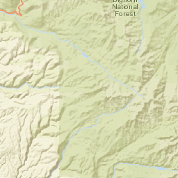 U.S. 14, Bighorn National Forest, Greybull Street Map