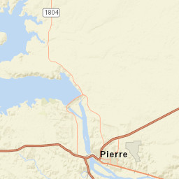 State Highway 1806 Fort Pierre SD Street Map