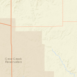 South Dakota 34, Fort Thompson, SD Street Map