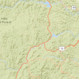 Sylvan Lake - Harney Black Hills National Forest Keystone Street Map