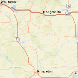 County Road D, Princeton, WI 54968, USA Street Map