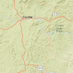 601-699 French Creek Drive, Custer, SD Street Map