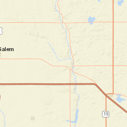 Interstate 90, Salem, SD 57058, USA Street Map