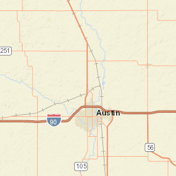 90200-90736 County Highway 46 Austin Street Map