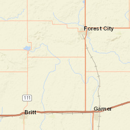 101-199 West J Street, Forest City, IA Street Map