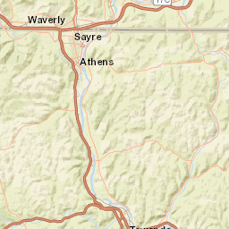 Southern Tier Expressway, Waverly, PA Street Map