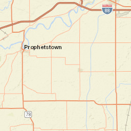 Chicago–Kansas City Expressway, Sterling, IL Street Map