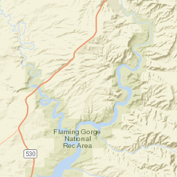 Wyoming 530, Ashley National Forest Street Map