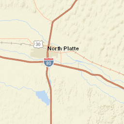Interstate 80 North Platte NE 69101 Street Map