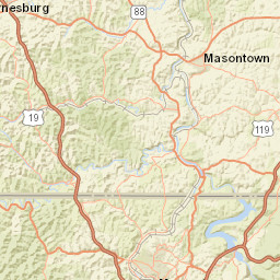 Jennings Randolph Highway, Morgantown Street Map