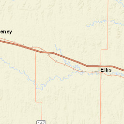 US-40 Ellis Kansas Street Map