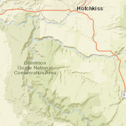 Oak Flat Trail, Black Canyon of the Gunnison National Park, M Street Map