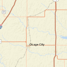 Kansas Turnpike Burlingame KS Street Map